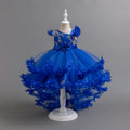 Imported Girls Korean Style Party Dress - Royal Azure