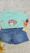 Imported Kids Stylish Top And Pant Set- Opal