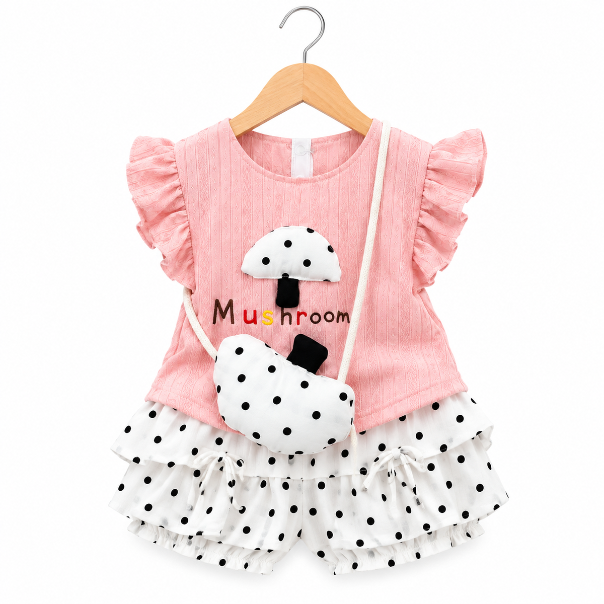 Imported Kids Stylish Top And Pant Set- Melon