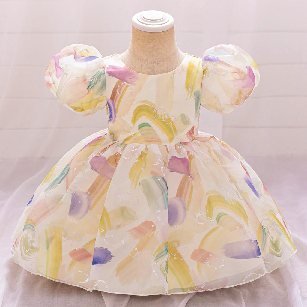Imported Girls Korean Style Frock - Dust Storm