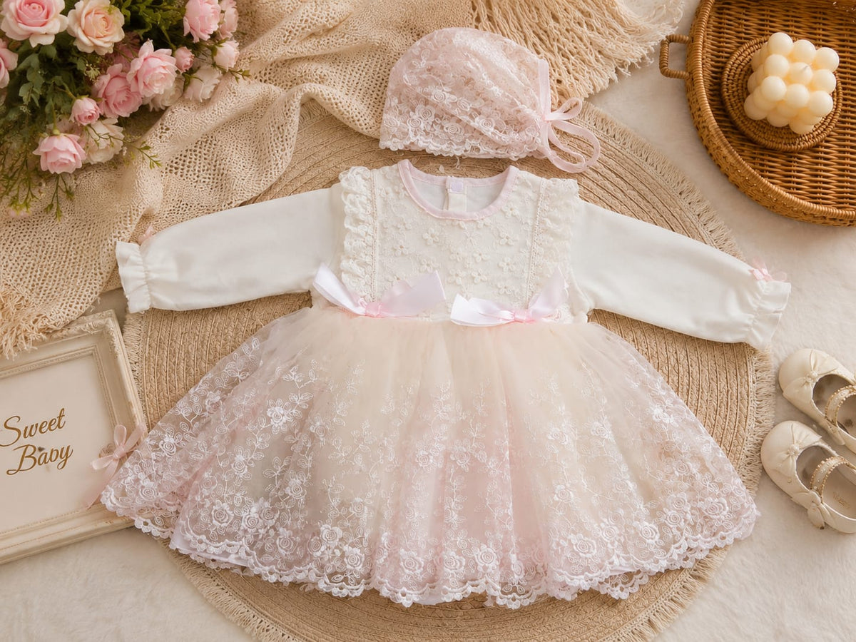 Imported Girls Korean Style Frock - Quill Grey