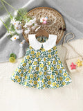 Imported Girls Korean Style Frock - Ash Grey