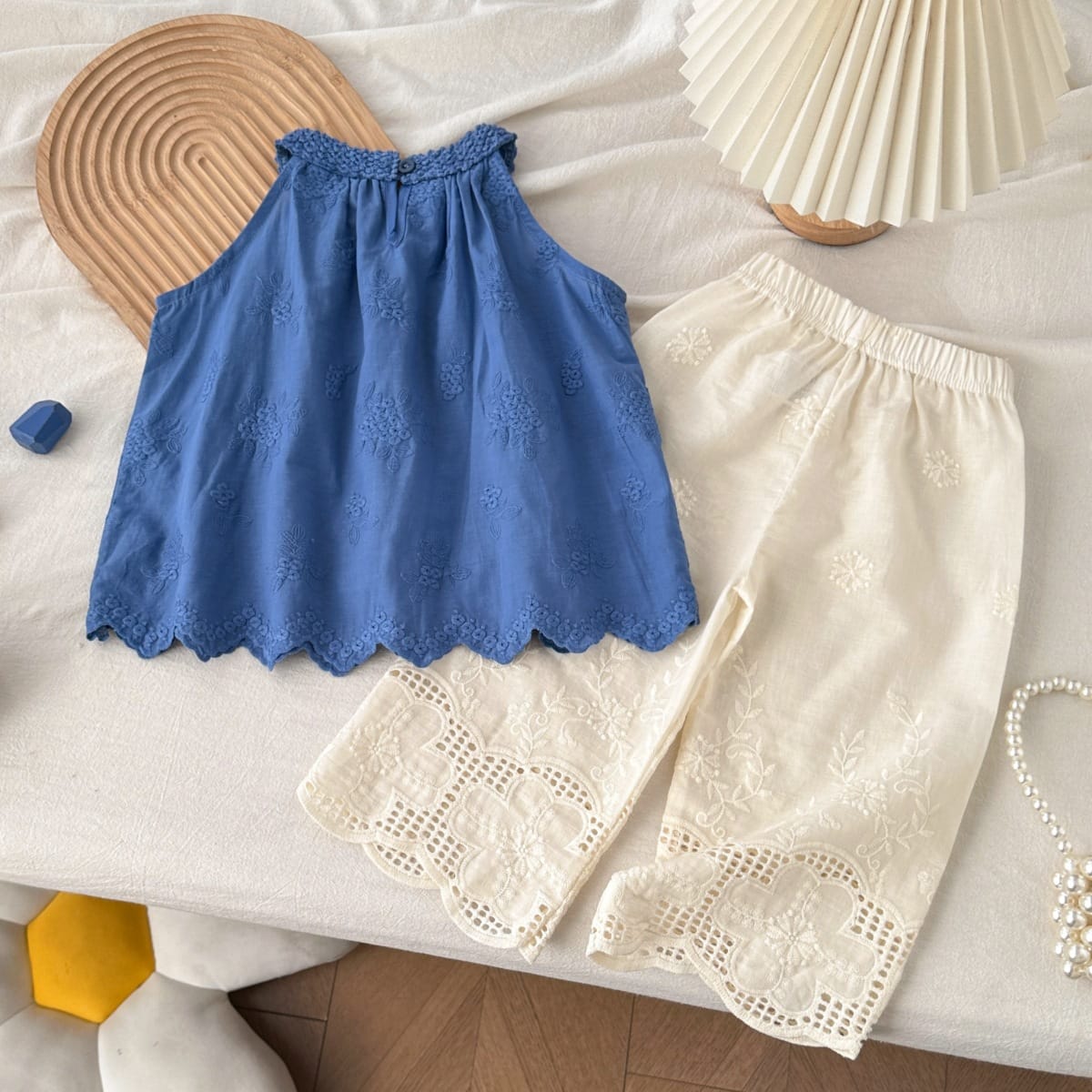 Imported Kids Stylish Top And Pant Set - Glaucous