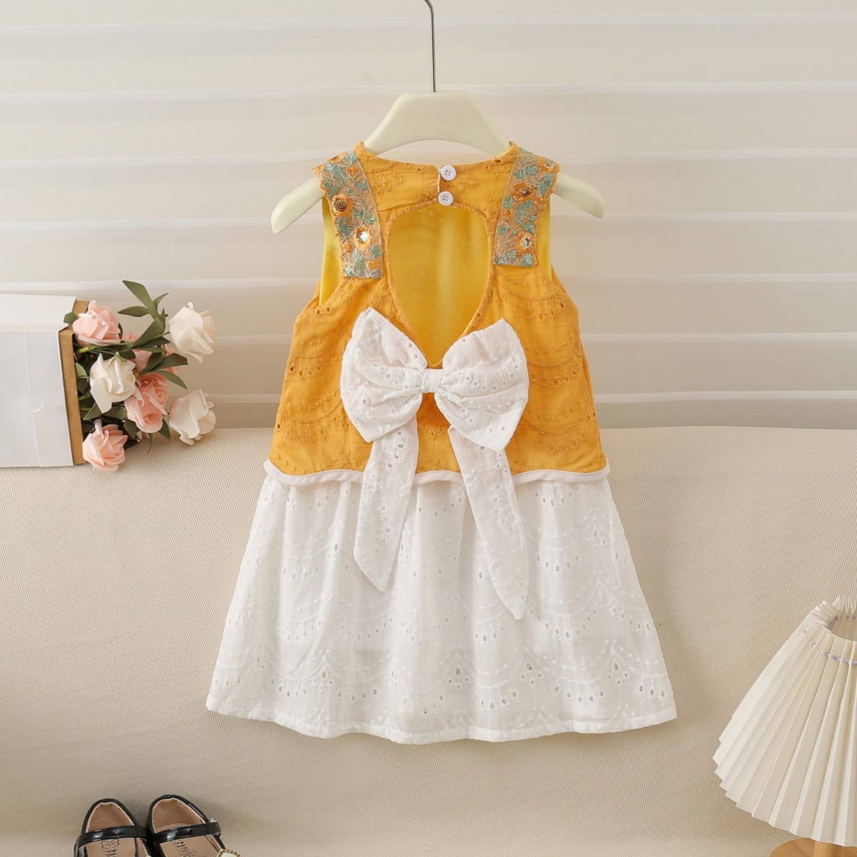 Imported Kids Stylish Top And Pant Set - Golden Bell