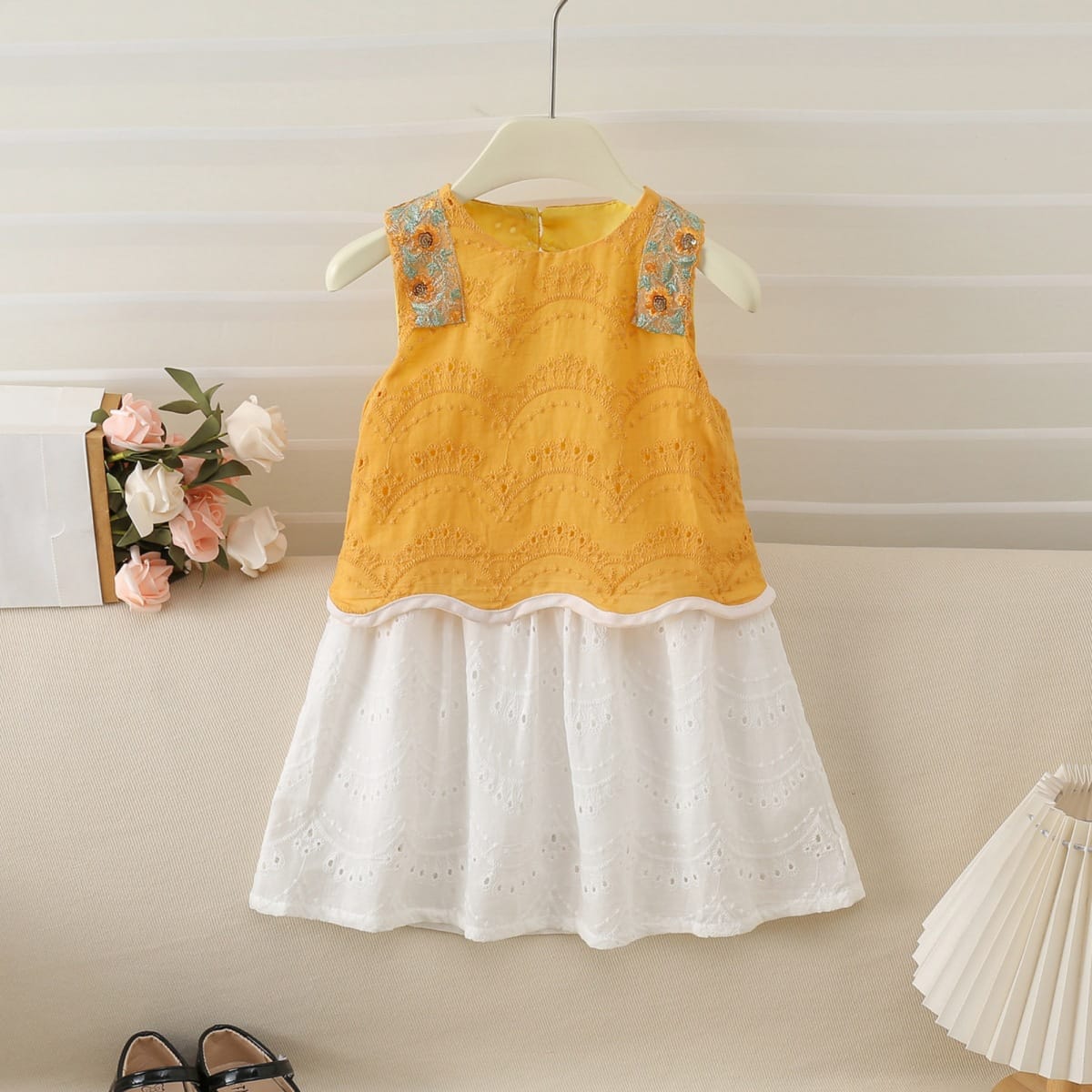 Imported Kids Stylish Top And Pant Set - Golden Bell
