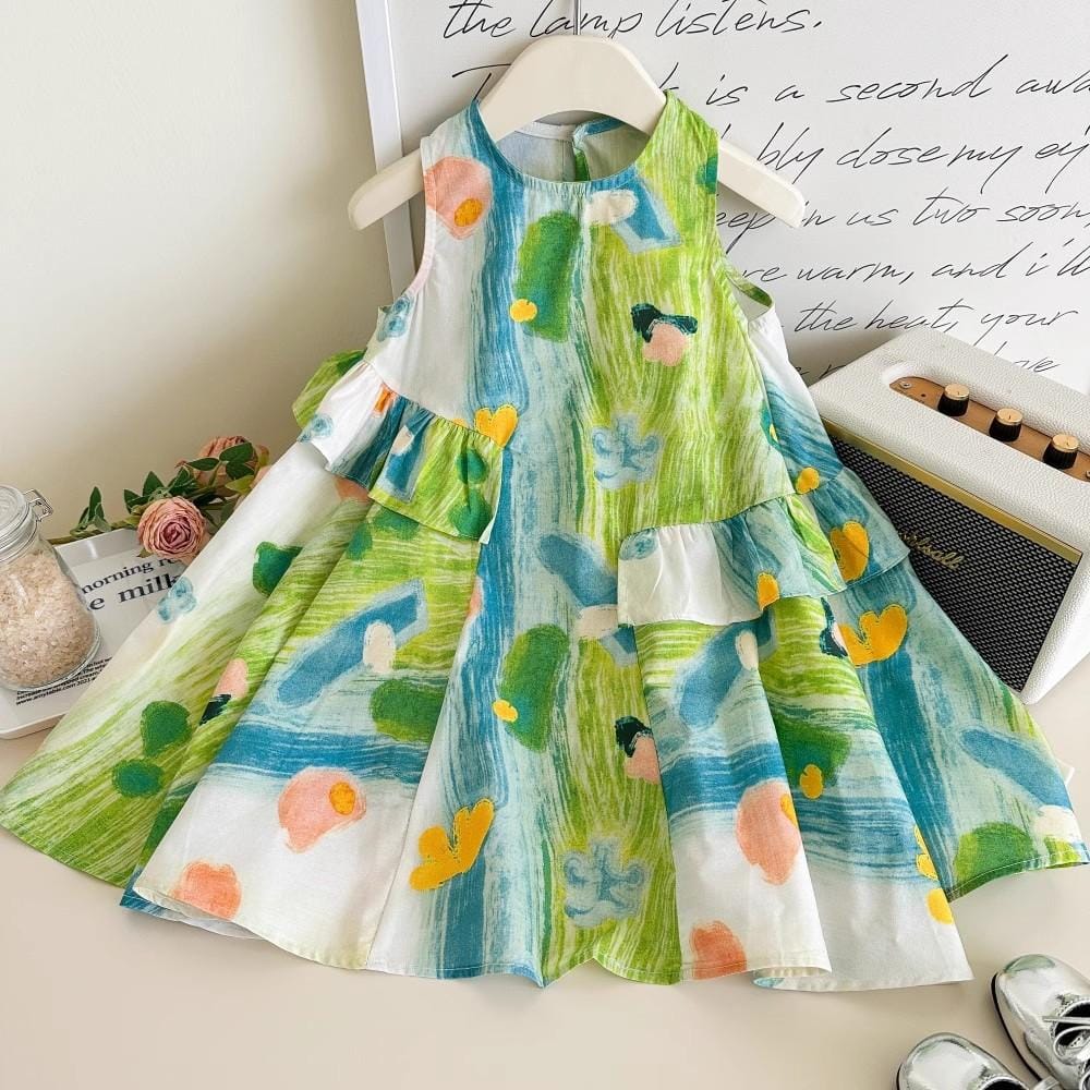 Imported Girls Korean Style Frock - Wild Willow