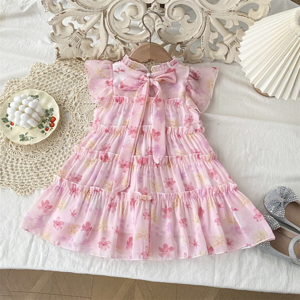 Imported Girls Korean Style Frock - Thistle