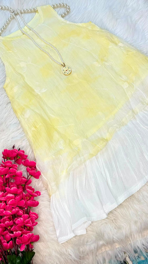 Imported Girls Korean Style Frock - Beryl Green