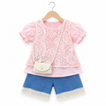 Imported Kids Stylish Top And Pant Set - Dawn Pink